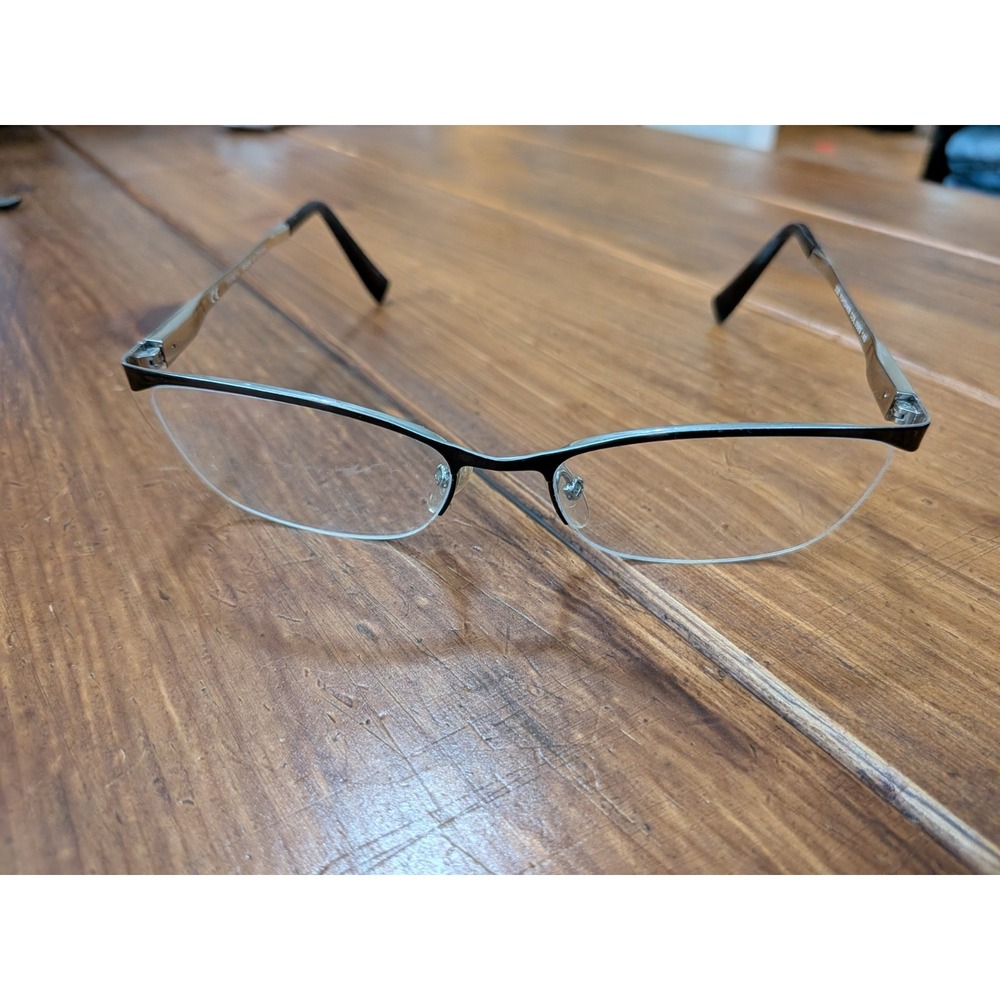 Furla Eyeglasses Frames Zizi VU4334KN Col.0583 54-17-140 Black Metal Half Rim